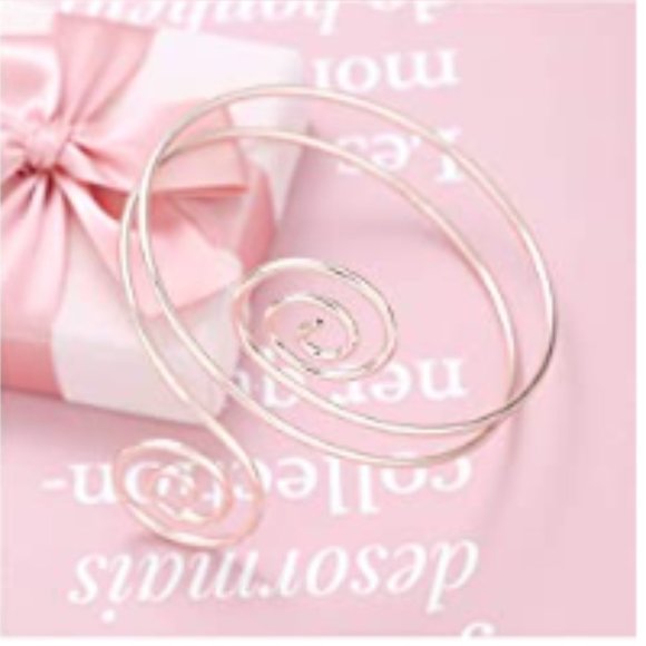 Rose Gold Swirl Upper Arm Cuff Armlet Bracelet - Picture 4 of 6